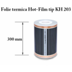 Film de incalzire cu carbon Hot-Film tip KH 203 latime 30 cm Film de incalzire cu carbon Hot-Film tip KH 203 latime 30 cm
