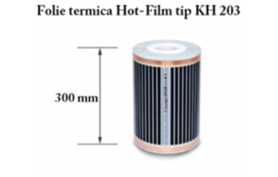 Film de incalzire cu carbon Hot-Film tip KH 203 latime 30 cm