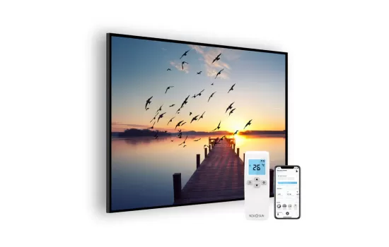 Panou radiant premium NovoSun ART cu termostat cu Wifi si telecomanda  - 1100W