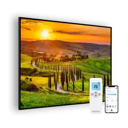 Panou radiant premium NovoSun ART cu termostat cu Wifi si telecomanda - Toscana - 1100W
