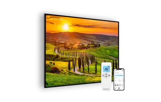 Panou radiant premium NovoSun ART cu termostat cu Wifi si telecomanda  - 1100W