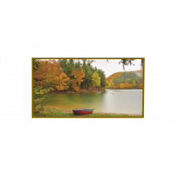 Panou radiant infrarosu, DRAGUS, imprimat imagine Barca 127/60cm 1200W/950W , 230V,10kg 40-60mc