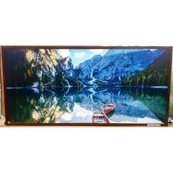 Panou radiant infrarosu DRAGUS, imprimat imagine MUNTE BARCA 125/60cm 900W/700W 10kg 30-45mc