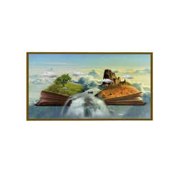 Panou radiant infrarosu DRAGUS, imprimat imagine CARTE NATURA 125/60cm 900W/700W 10kg 30-45mc